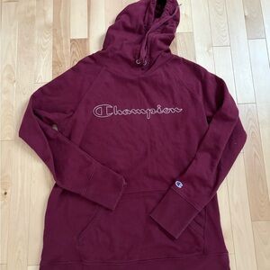 Champion Burgundy Hoodie